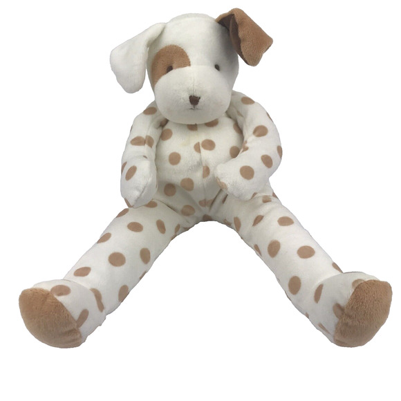 Bunnies By The Bay Big Skipit Buddy Plush Tan Cream Spotted Dog 14" #101051 - Picture 1 of 13